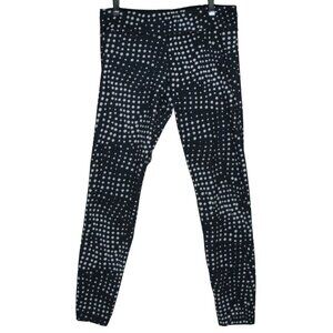 Under Armour Leggings Womens XL black white polka dot style 1258161
